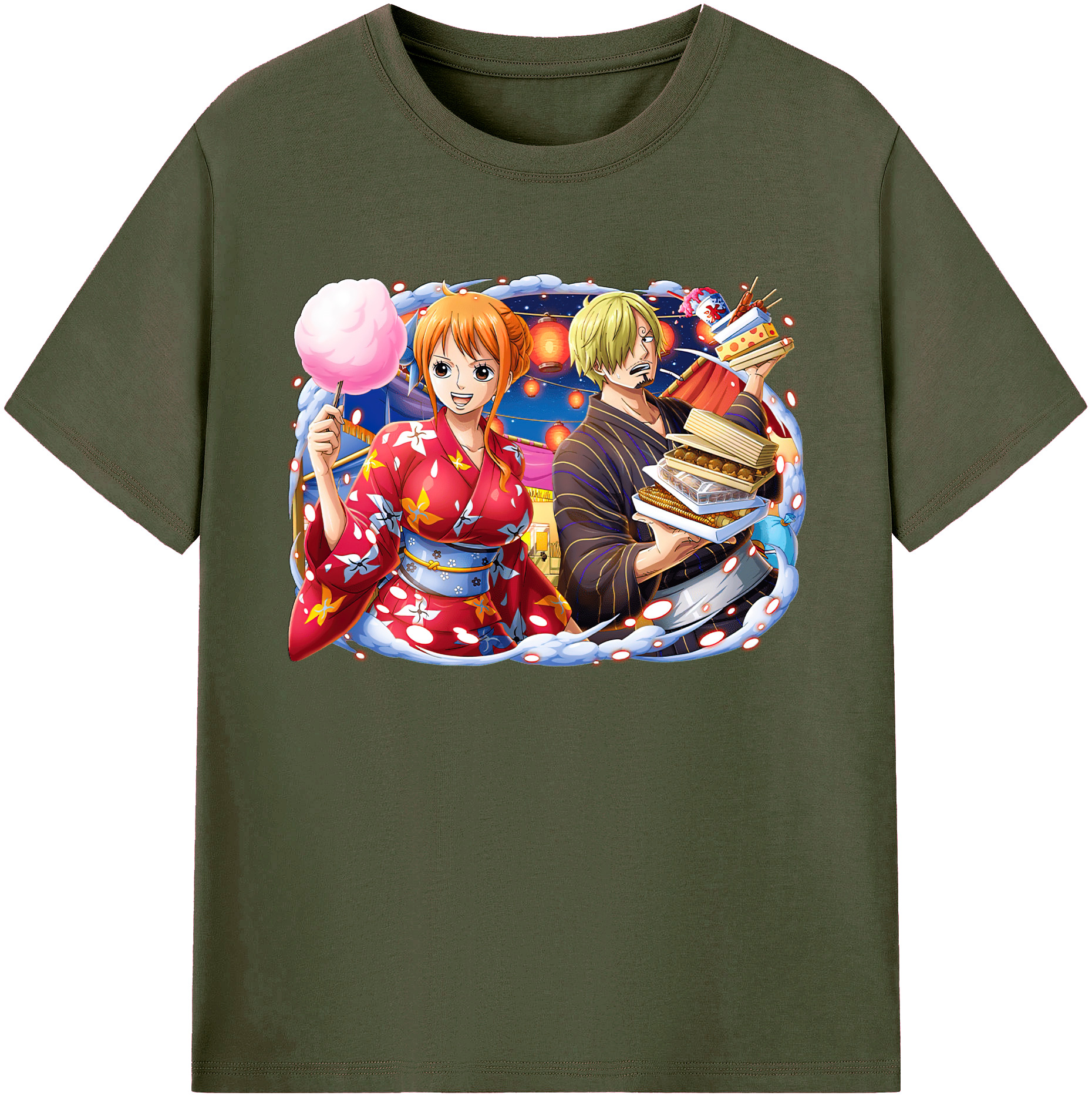 （画像用） ワンピース サンジ ONE PIECE Sanji 綿100％ メンズ半袖Tシャツ｜肌触りやわらか＆通気性
